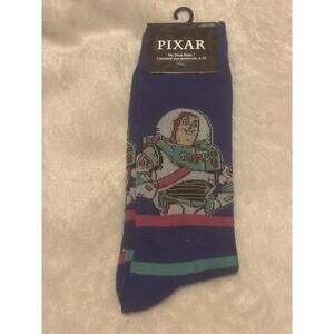 Disney Pixar Toy Story Buzz Lightyear Novelty Crew Socks Size 6-12